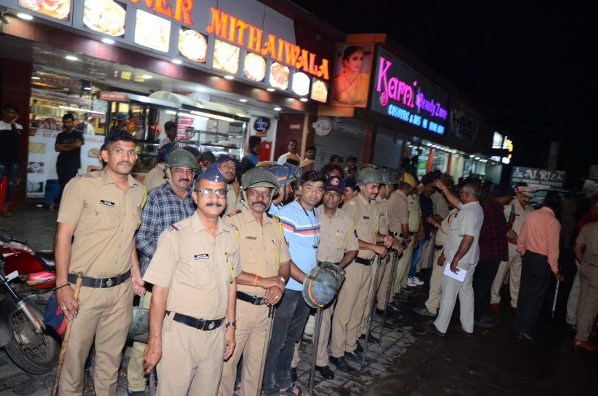 छत्रपति संभाजीनगर में पुलिस का अचानक अभ्यास