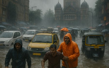 मुंबई, ठाणे और कोंकण में भारी बारिश: रेड अलर्ट जारी, जनजीवन अस्त-व्यस्त