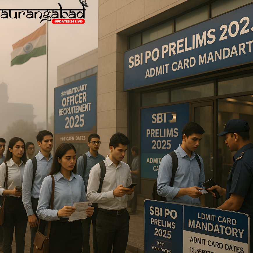 SBI PO प्रीलिम्स 2025 एडमिट कार्ड जल्द होगा जारी: डाउनलोड करें और जानें परीक्षा विवरण