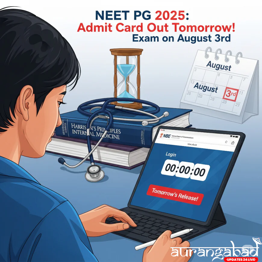 NEET PG Admit Card 2025: Set for July 31 Release, Exam on August 3