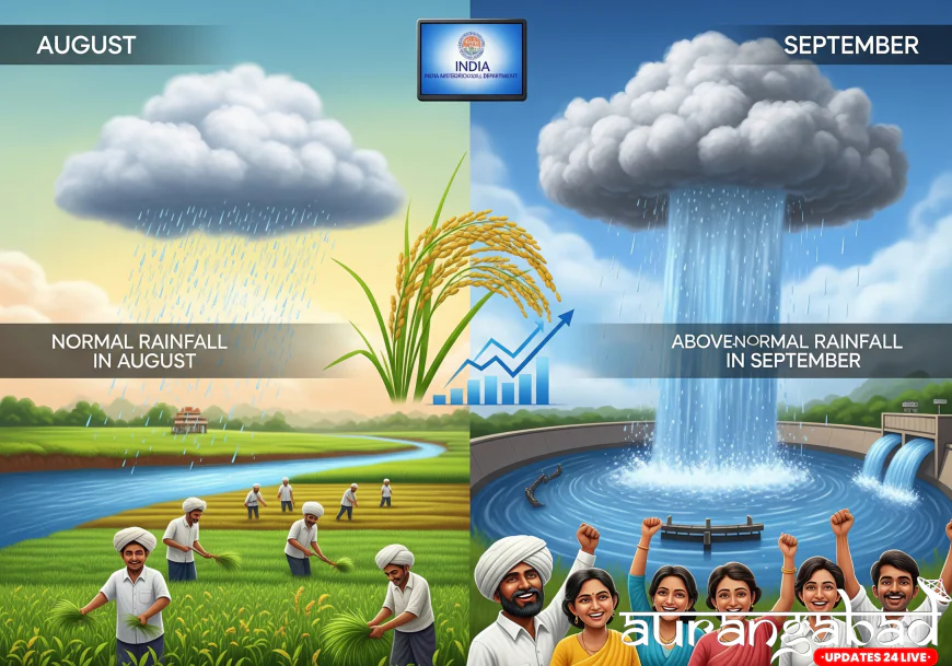 India's Monsoon Outlook: Normal Rainfall in August, Above-Normal in September
