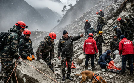 उत्तराखंड में बादल फटा: उत्तरकाशी में भूस्खलन के बाद भारतीय सेना के 8-10 जवान लापता, रेस्क्यू जारी