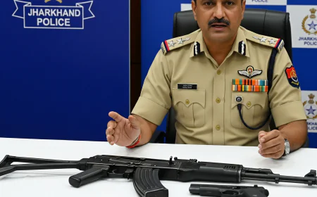 झारखंड में पुलिस एनकाउंटर: कुख्यात अपराधी 'छोटू प्रयागराज' से AK-47 और पिस्टल बरामद