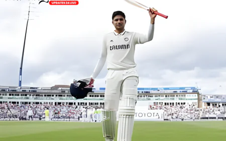 Shubman Gill's Bat Silence Critics in England Tour