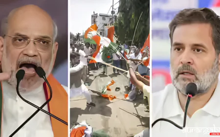 राहुल गांधी के 'अपमान' पर बीजेपी का हमला, कांग्रेस का पलटवार