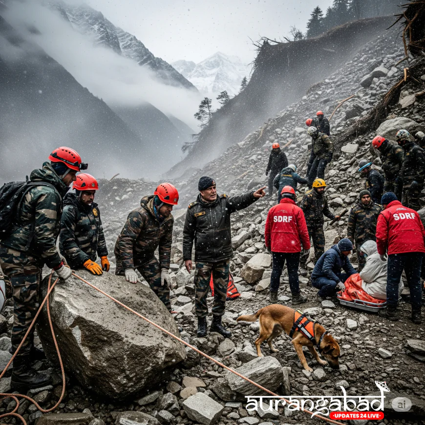 उत्तराखंड में बादल फटा: उत्तरकाशी में भूस्खलन के बाद भारतीय सेना के 8-10 जवान लापता, रेस्क्यू जारी
