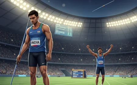 वर्ल्ड एथलेटिक्स चैंपियनशिप: नीरज चोपड़ा 8वें, सचिन यादव चौथे स्थान पर रहे