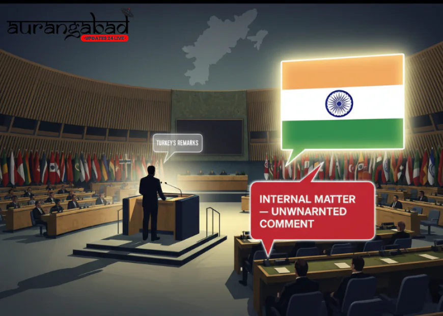 तुर्की के राष्ट्रपति एर्दोगन को भारत का करारा जवाब: UN में कश्मीर पर टिप्पणी 'अवांछित'