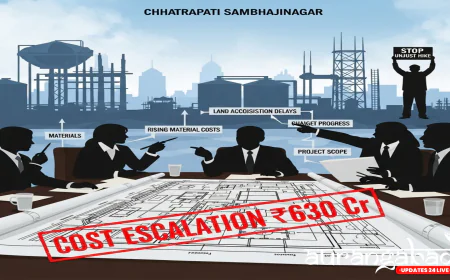 संभाजीनगर जल परियोजना: ₹630 करोड़ की लागत वृद्धि पर विवाद