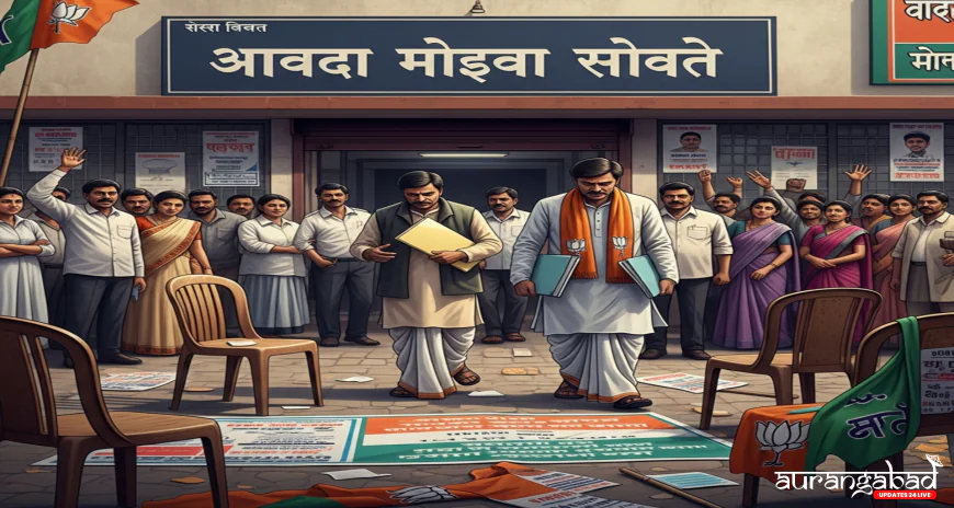 लातूर में शिवसेना (UBT) को झटका: रेनापुर चुनाव से उम्मीदवारों ने वापस लिए नाम, पार्टी पर लगाए गंभीर आरोप