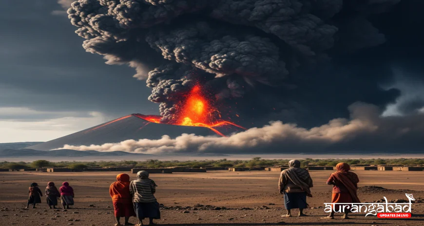 10,000 साल बाद जागा ज्वालामुखी, इथियोपिया में राख का गुबार