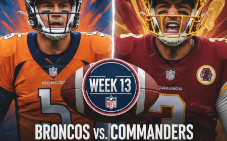Denver Broncos vs. Washington Commanders: A Week 13 Showdown Featuring Bo Nix, Marcus Mariota, and Key AFC/NFC Battles