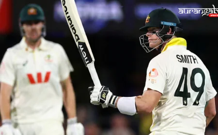 एशेज दूसरा टेस्ट: स्मिथ और वेदरल ने चमकाया, ऑस्ट्रेलिया को 44 रन की बढ़त