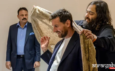 Messi at Vantara: अनंत अंबानी के 'वंतारा' में मेसी का देसी अंदाज! हाथी के साथ खेला फुटबॉल, मिली करोड़ों की घड़ी