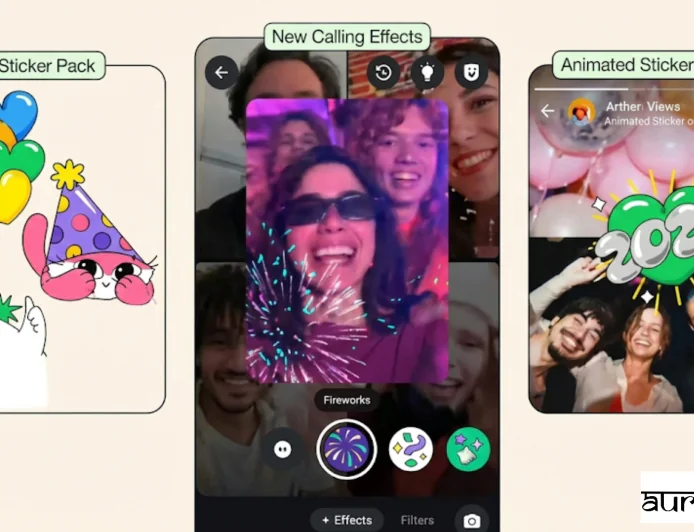 WhatsApp New Year 2026 Update: नए साल का जश्न होगा और भी शानदार! WhatsApp ने लॉन्च किए 3 धांसू फीचर्स - स्टिकर्स, वीडियो कॉल इफेक्ट्स और पार्टी टूल्स