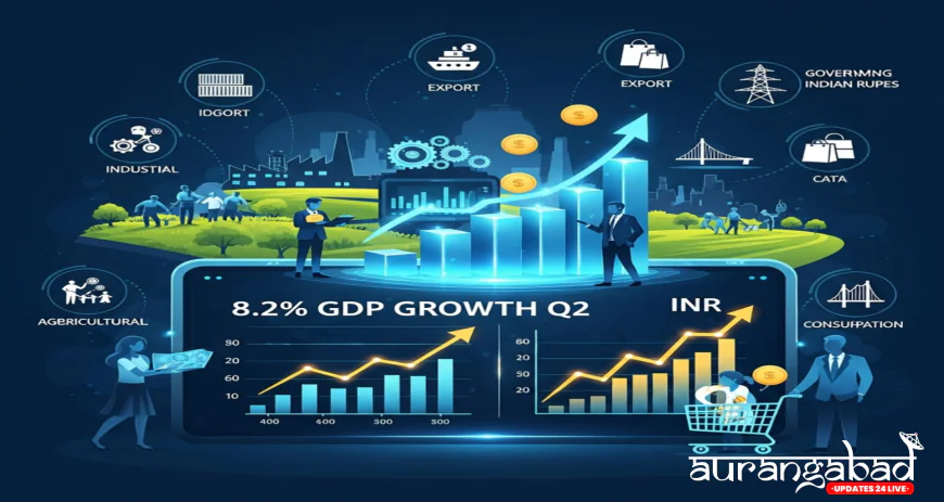 भारत की 8.2% GDP वृद्धि: गिरते रुपये को मिला दुर्लभ सहारा, अर्थव्यवस्था ने तोड़े अनुमान