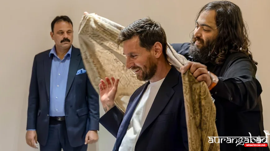 Messi at Vantara: अनंत अंबानी के 'वंतारा' में मेसी का देसी अंदाज! हाथी के साथ खेला फुटबॉल, मिली करोड़ों की घड़ी